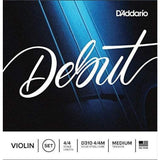 D310 4/4M – Juego de Cuerdas para Violín 4/4, Tensión Media