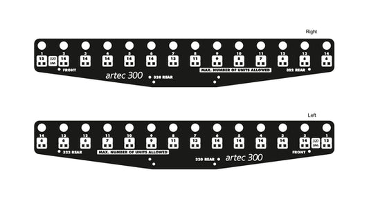 AX-ARTEC-300 W Rigging bumper para ARTEC-320, blanco