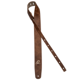 OSSU-40 Suede Leather Straps – Correa Premium para Guitarra en Cuero y Gamuza Color Cognac