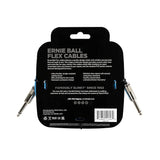 ERNIE 6412 Flex Instrument Cable 1/4" TS Straight Blue (10 Pies)
