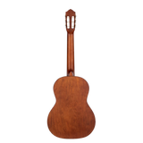 R55DLX-BFT Student Series Pro – Guitarra Clasica Tamaño Completo con Tapa Sólida de Abeto Engelmann, Acabado Bourbon Fade y Reposabrazos Ergonómico