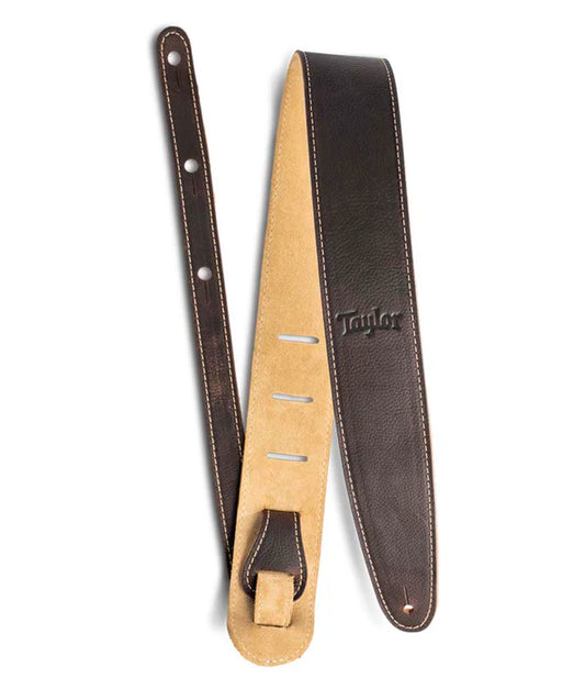 4101-25 Taylor 2.5 Leather Guitar Strap – Chocolate Brown