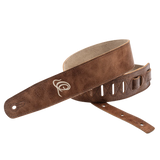 OSSU-40 Suede Leather Straps – Correa Premium para Guitarra en Cuero y Gamuza Color Cognac