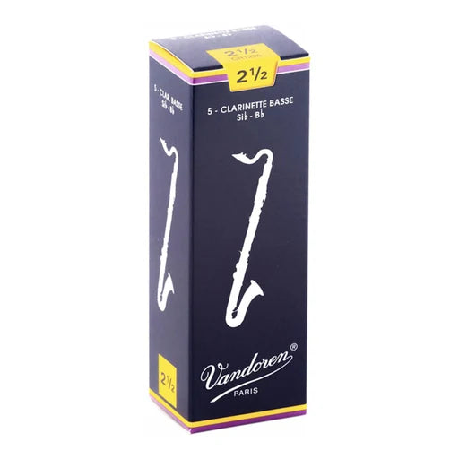 CR1225 Caja de #5 Cañas para clarinete Bajo, 2.5