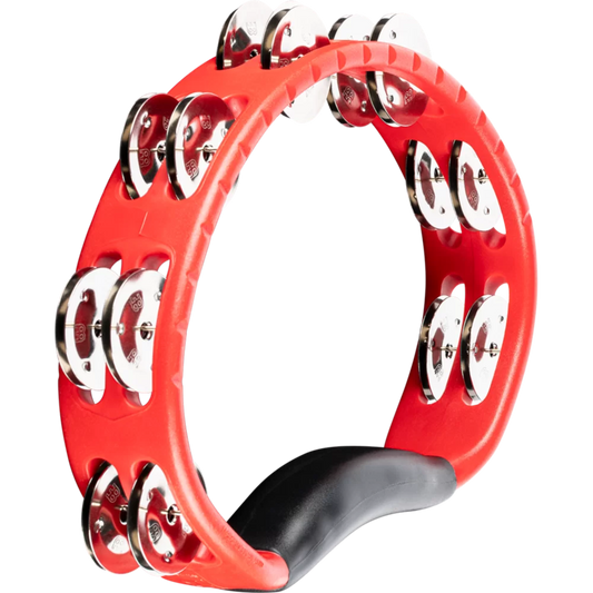 HTMT1R Pandereta de ABS Meinl Roja con Mango Ergonómico
