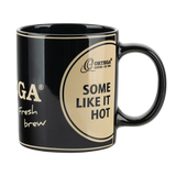 OMUG Taza de Cerámica 350 ml Black/Ocher