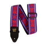 ERNIE 5330 Strap Royal Flush Red Jacquard para Guitarra y Bajo
