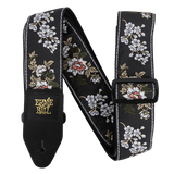 ERNIE 5362 Strap Clasico Jacquard para Guitarra y Bajo White Blosson