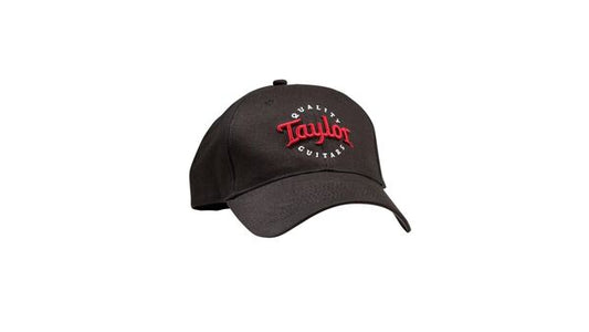 00378 Gorra Marca Taylor De color Negro y logo Rojo EMB-ONE Size