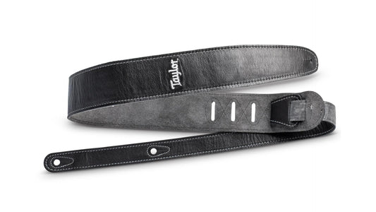 4102-25 Taylor 2.5" Black Leather Guitar Strap