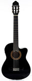 VC104CEBK Guitarra electroclasica con cutaway EQ color negra