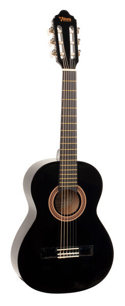 VC102BK Guitarra Clásica tamaño 1/2, negra
