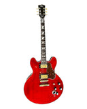 SEL6CTRD Guitarra Electrica Semi-Hollow Body – Trans Red