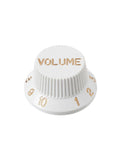 PNB1/T/WT Botón de volumen para guitarra eléctrica color blanco