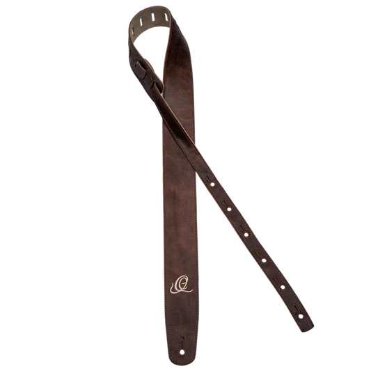 OSSU-20 Suede Leather Straps – Correa Premium para Guitarra en Cuero y Gamuza Color Peat