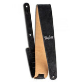 4401-25 Taylor 2.5 Embroidered Suede Guitar Strap – Black