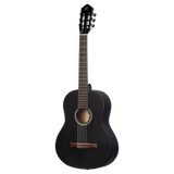 RST5MBK Guitarra Classica Tamaño Completo con Tapa de Abeto, Fondo de Catalpa y Acabado Negro