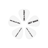 1CWH2-10B8 10 BTL Paquete de 10 Uñas para guitarra The Beatles Get back Calibre ligero (0,50 mm)