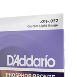EJ26 Set de cuerdas para guitarra acústica de bronce fosforado, Ligera customizda 11-52