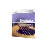 EJ26 Set de cuerdas para guitarra acústica de bronce fosforado, Ligera customizda 11-52