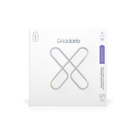 XSAPB1152-3P Paquete de 3 XS para Guitarra Acustica PHOS BRZ