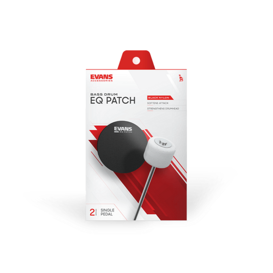 EQPB1 Parche para bombo de nylon negro