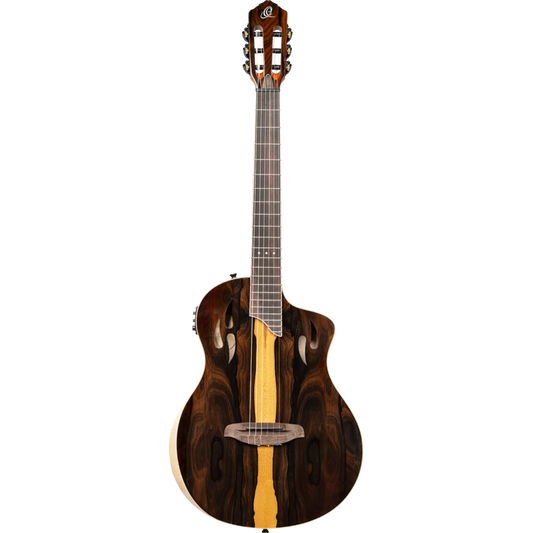 RTP-LTD Guitarra electroclasica Ortega TourPlayer Limited Edition Full Size Guitar – Ziricote Gloss