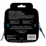 ERNIE 6417 Cable para Instrumento 20 ft / 6.10 m, Azul, Recto a Recto
