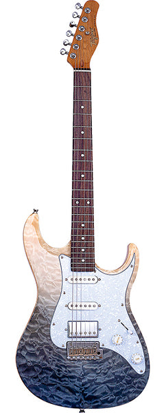 STELLA DW-TBKF Guitarra Stella Black Fade transparente