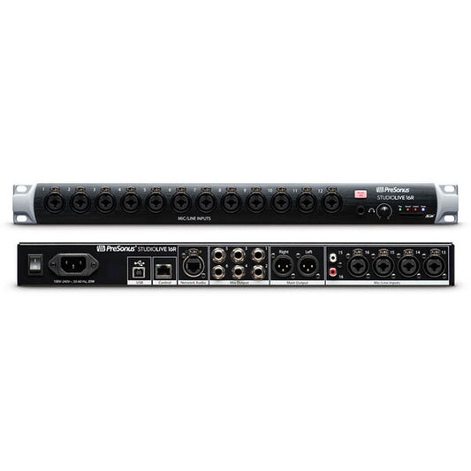 STUDIOLIVE 16R Cajetín de escenario y mezclador en rack de la Serie III