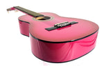 VC104PKS Guitarra clasica 4/4 de color rosado sunburst