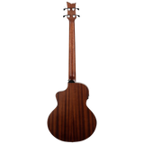 D7CE-BFT-4  Acoustic Bass Deep Series 7 – Bajo Acústico Electroacústico de 4 Cuerdas Medium Scale con Tapa de Abeto y Acabado Bourbon Fade