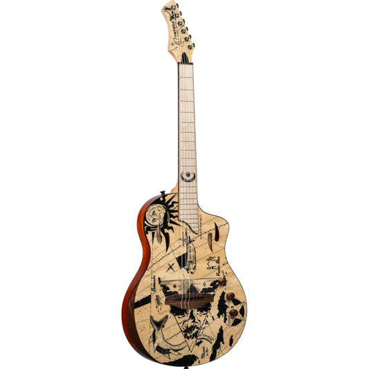 RTPG-LS2 Guitarra ElectroAcustica Ortega TourPlayer Series Full Size Guitar – Bermuda Design