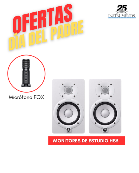 Combo Par monitores + Mic USB