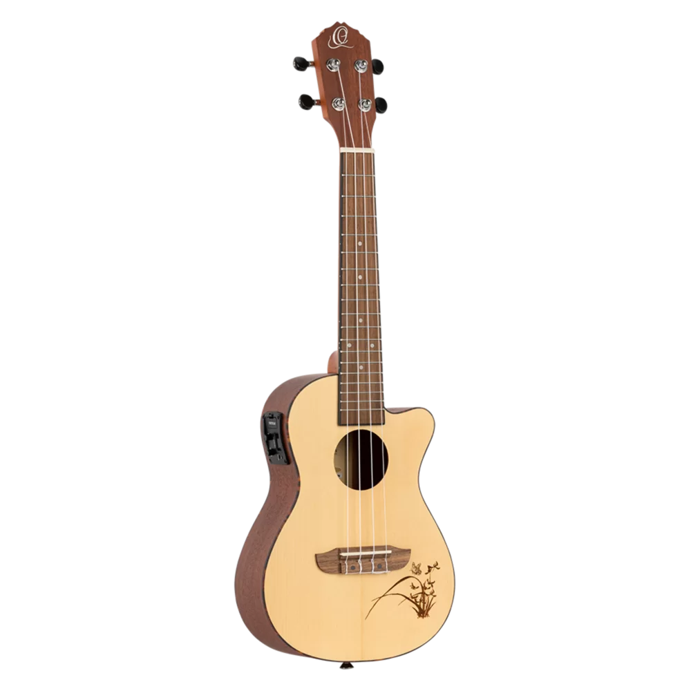 RU5CE  Ukulele Concert–Ortega Bonfire Series – Spruce & Sapele Natural
