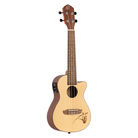 RU5CE  Ukulele Concert–Ortega Bonfire Series – Spruce & Sapele Natural
