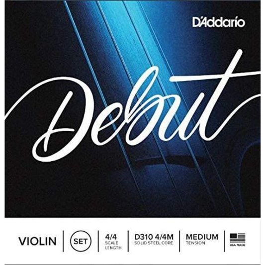 D310 4/4M – Juego de Cuerdas para Violín 4/4, Tensión Media