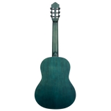 RST5MOC Student Series – Guitarra Clasica Tamaño Completo con Tapa de Abeto, Acabado Ocean Blue y Fondo de Catalpa