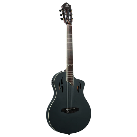 RTPSTD-SBK Guitarra Electroclasica TourPlayer Series Full Size Guitar – Solid Okoume Black