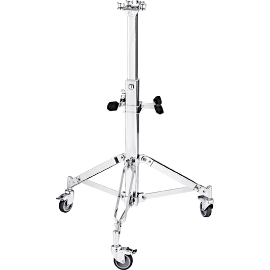 TMPDS  Soporte Profesional Doble para Congas con Ruedas, Cromado