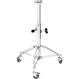 TMPDS  Soporte Profesional Doble para Congas con Ruedas, Cromado