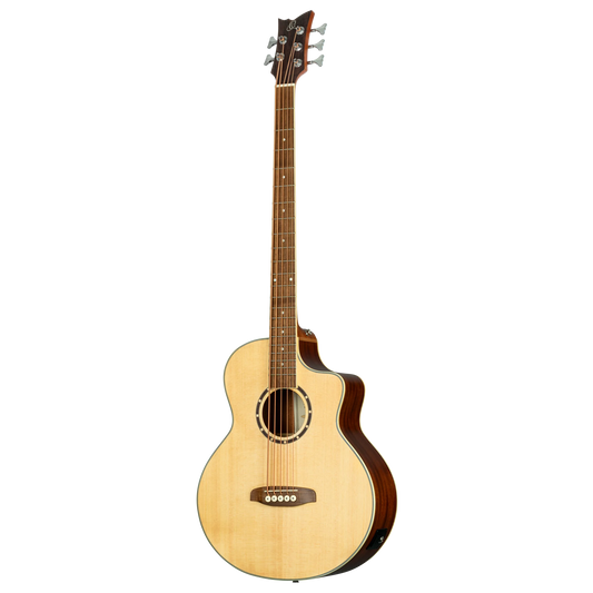 D7CE-5  Bass Deep Series 7 – Bajo Acústico Electroacústico de 5 Cuerdas Medium Scale con Tapa de Abeto y Caoba Natural