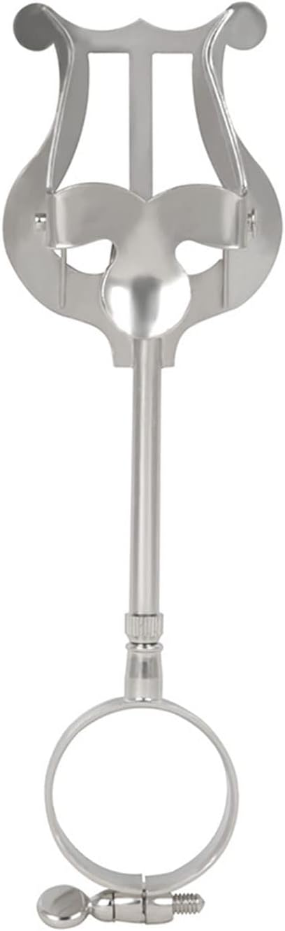 X00WVFYVF Lira con Abrazadera para Instrumentos de Viento (Cromada)