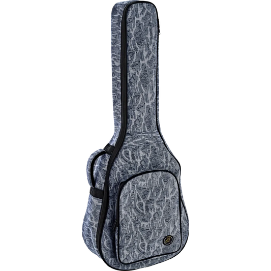 OGBCL-BLJ Jean Color Bags – Funda Acolchada para Guitarra Clásica Tamaño Completo Color Blue Denim