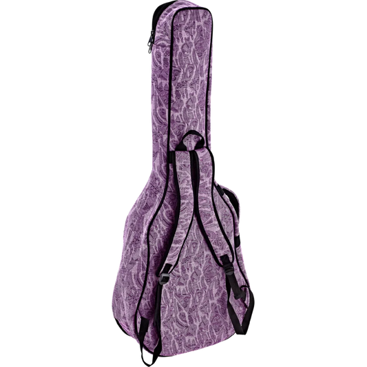 OGBCL-PUJ  OGBCL-PUJ Jean Color Bags – Funda Acolchada para Guitarra Clásica Tamaño Completo Color Purple Denim