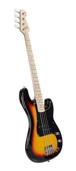 SBM2/3TS-BA1565 Set de Bajo Eléctrico 3 Tone Sunburst con amplificador 15 Watts