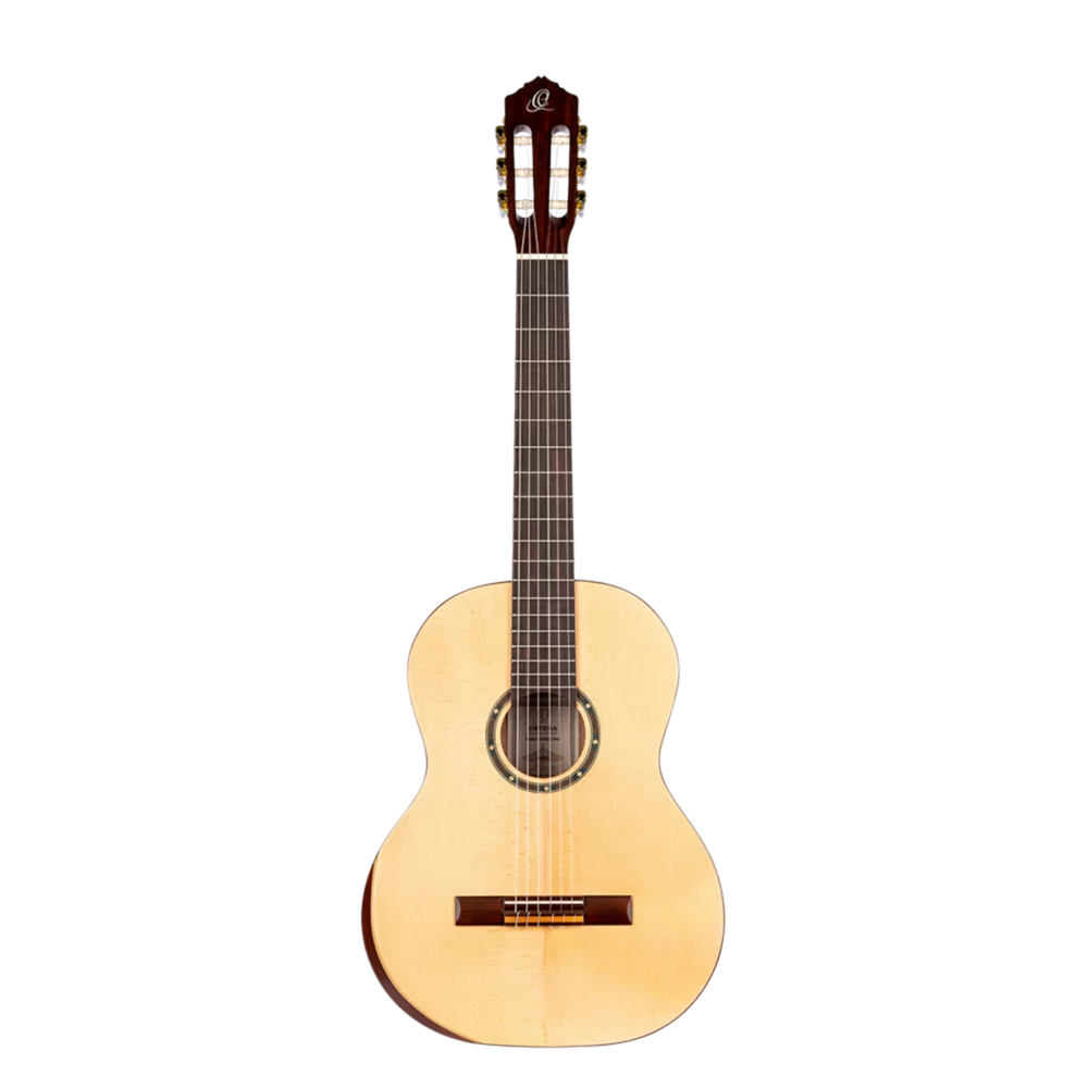 R55DLX Student Series Pro – Guitarra Clasica Tamaño Completo con Tapa Sólida de Abeto Engelmann y Reposabrazos Ergonómico