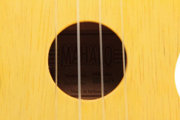 MK1TBS Ukulele Soprano KAHIKO, natural tarnsparente