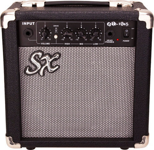 SE1-SK-BK Kit de guitarra eléctrica de color negro