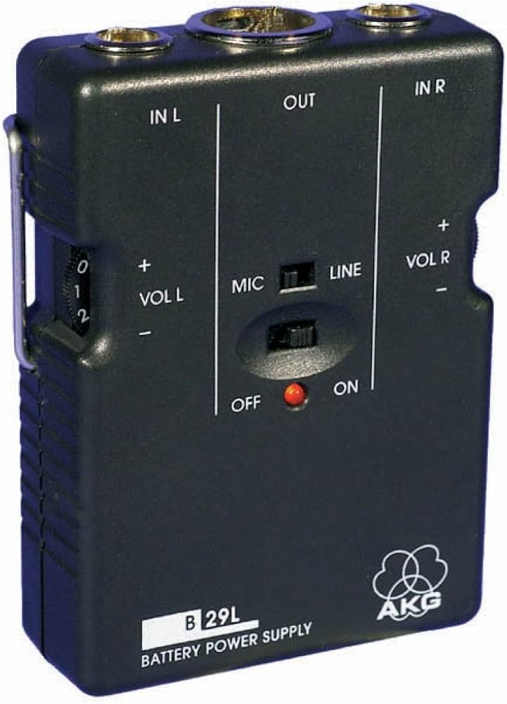 B29L  Fuente de Alimentación Phantom Portátil para Micrófonos Mini-XLR